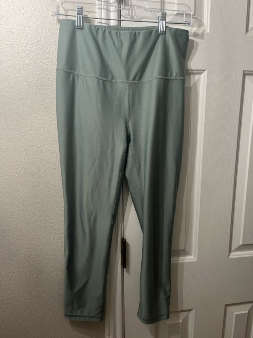 Reebok High-Rise Sage Green Capri Leggings